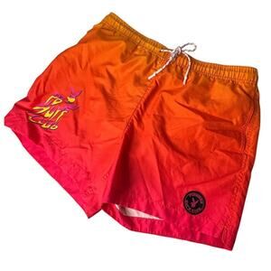 Playboy by PacSun Swim Trunks Ombre Orange Red Size Large